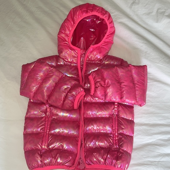 Appaman Puffy Coat bubblegum pink metallic toddler girls 4T💕 - Picture 2 of 15
